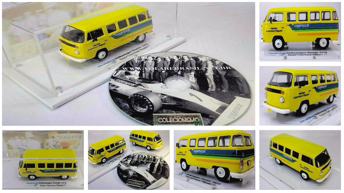 VOLAREBRASIL 1/43 VW KOMBI TEAM F1 COPERSUCAR FITTIPALDI GP RIO